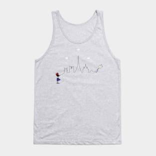 Paris Skyline Tank Top